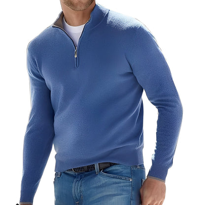 Fredric - Comfortable men's pullover with zipper