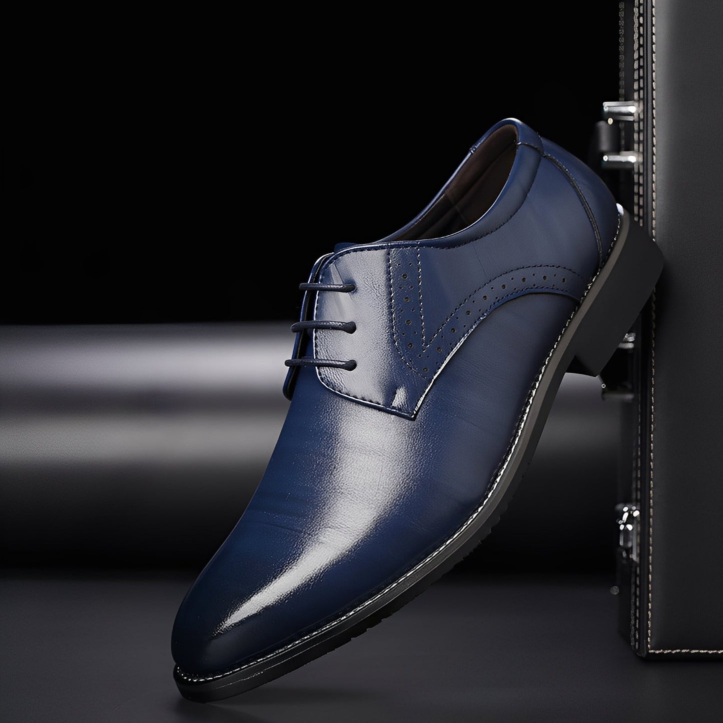 Beckham - élégantes chaussures à lacets au design brogue pour hommes