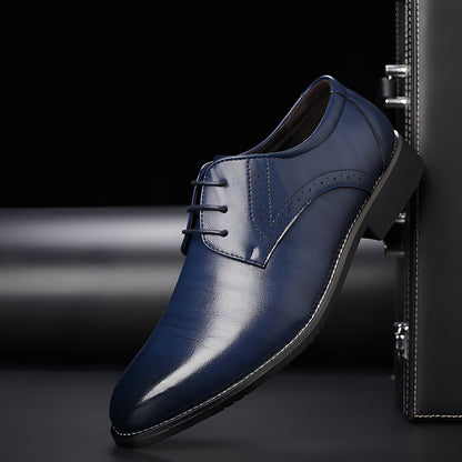 Beckham - élégantes chaussures à lacets au design brogue pour hommes