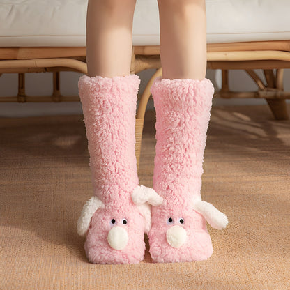 Krystelle - Elegant, cute, warm house socks for women