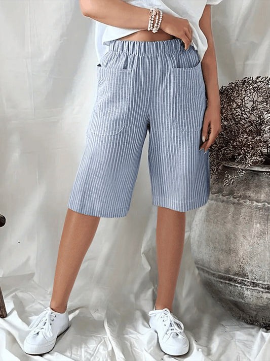 Rena - Bequeme gestreifte Strandshorts für Frauen