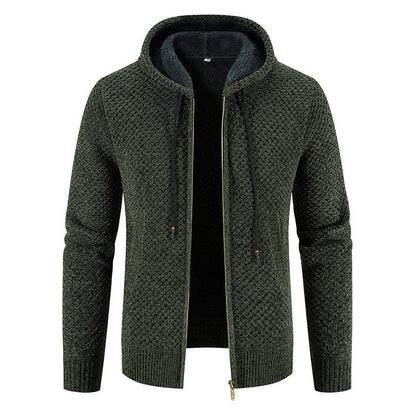 Roswell - Fashionable men's cardigan with hood