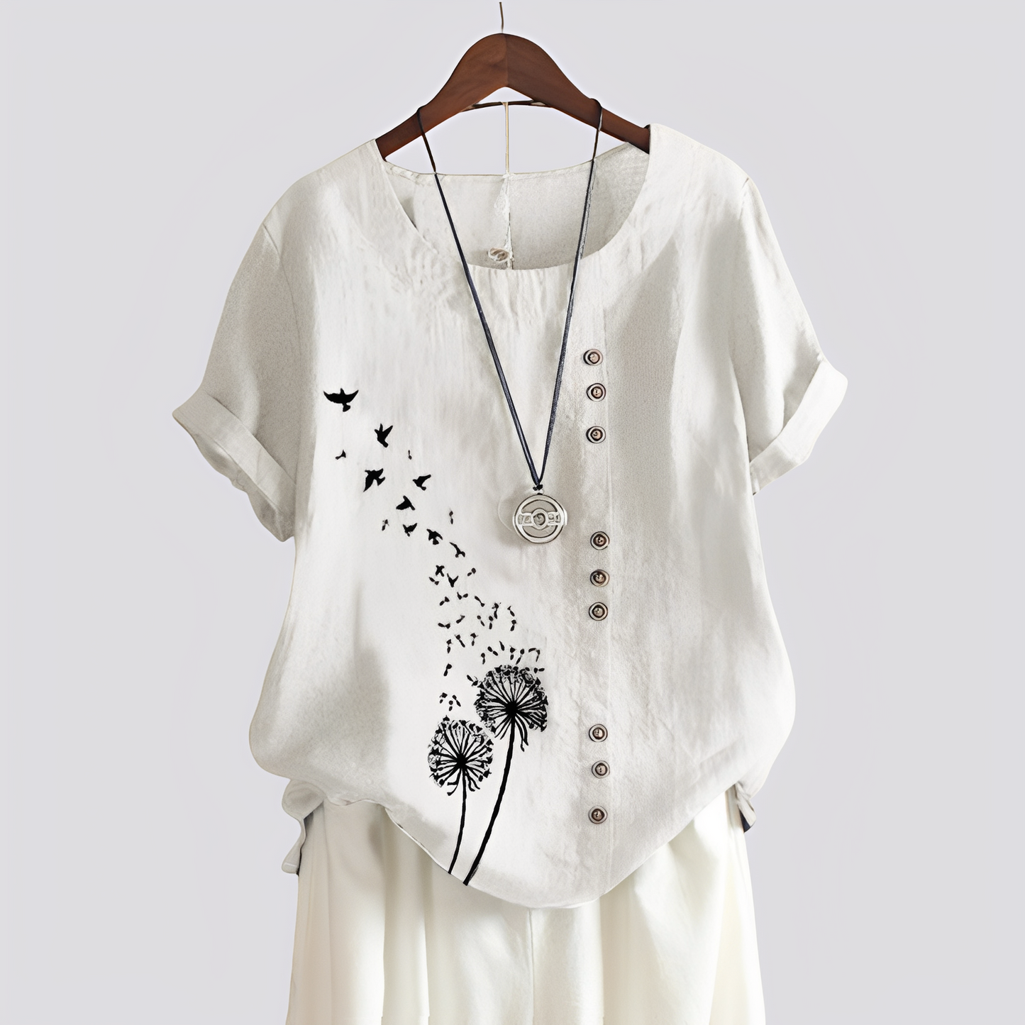 Isabelle - Bequemes Damen-Shirt mit kurzen Ärmeln