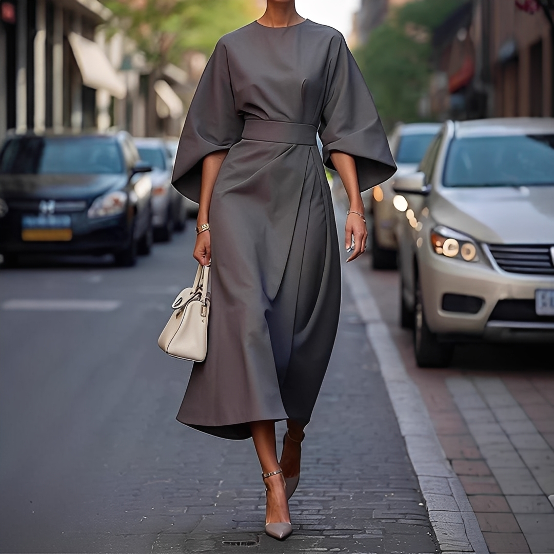 Lauriane - Elegantes Kleid mit Laternenärmeln für Damen