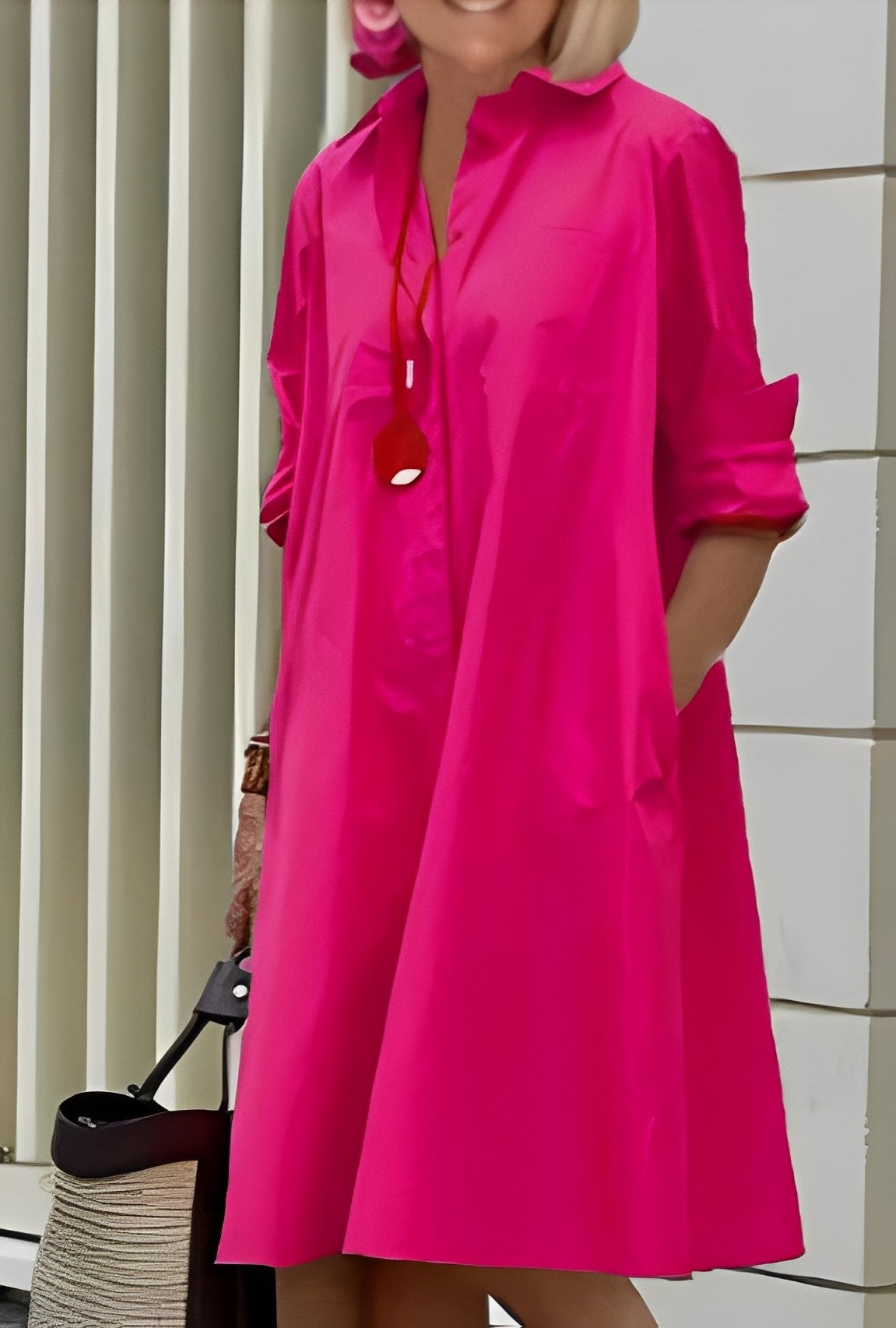 Paige - Lässiges, bequem sitzendes Damen-Hemdkleid