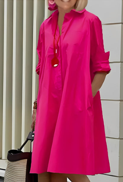 Paige - Lässiges, bequem sitzendes Damen-Hemdkleid