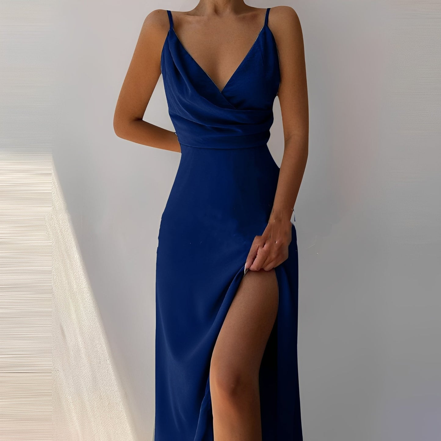 Angela - Elegantes Sling-Kleid mit Schlitz für Damen