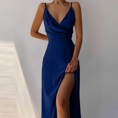 Angela - Elegantes Sling-Kleid mit Schlitz für Damen
