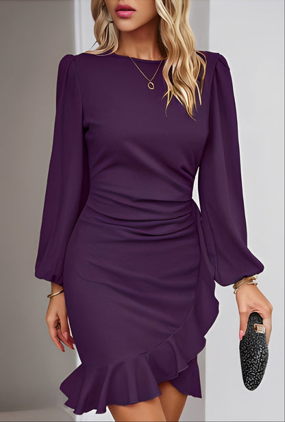 Isabelle - Schickes Damenkleid mit langen Ärmeln