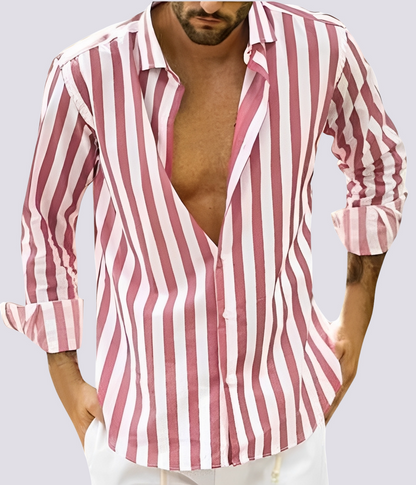 Herbert - Lockeres gestreiftes Herrenhemd