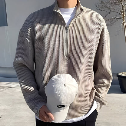 Jeffrey - módní, volně pletený pánský svetr