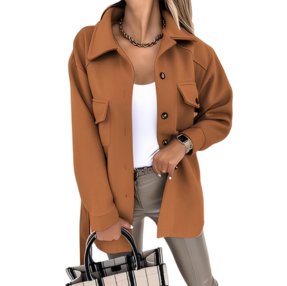 Bethanie - Veste légère pour femme avec col et boutons