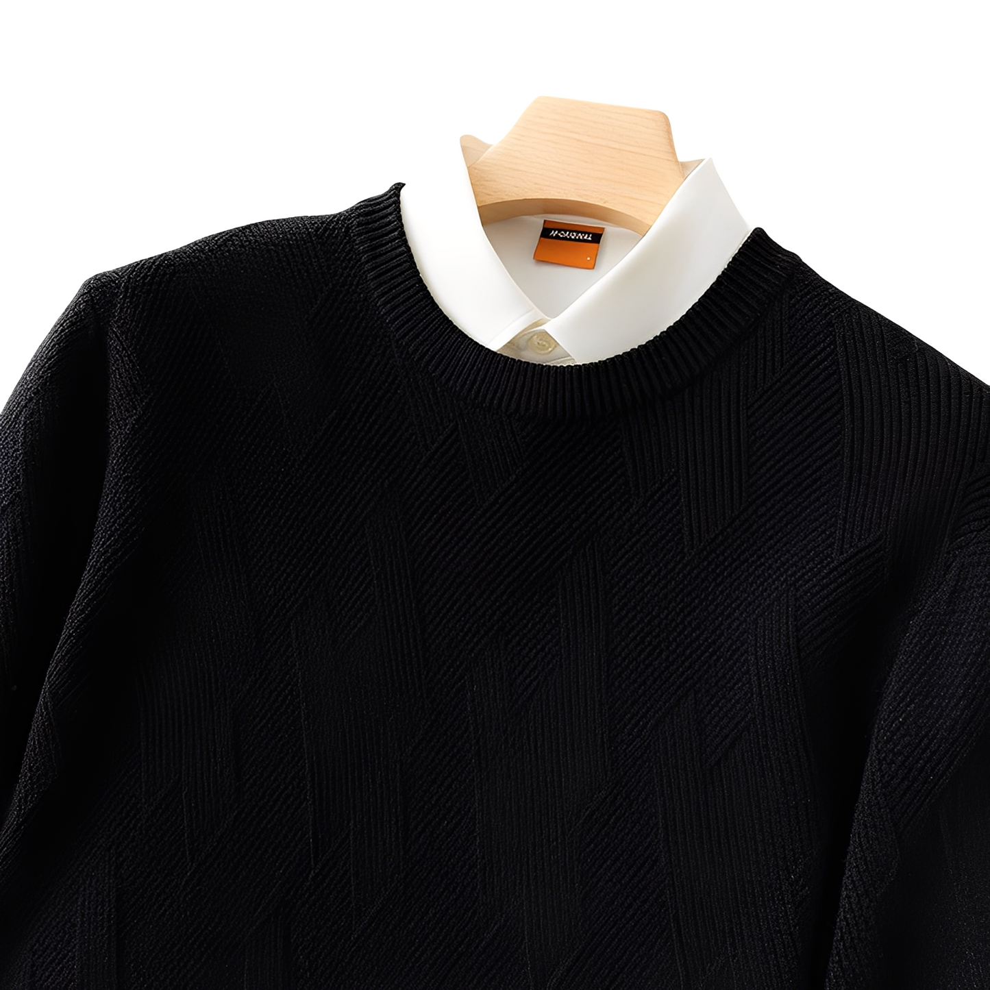 Winfred - elegancki, wygodnie skrojony męski sweter z kaszmiru