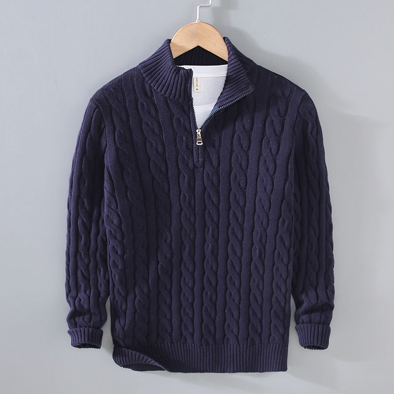Benson - Cozy Cashmere Sweater for Men with Zipper