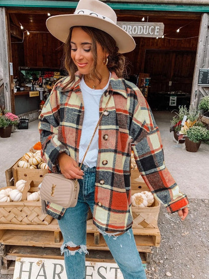 Justy - Chemise en flanelle confortable et ample pour femmes