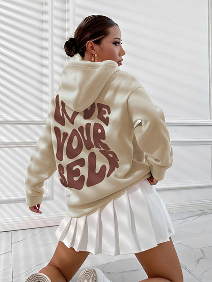 Marian - Stylowa bluza z kapturem z wyrazistym wzorem dla kobiet