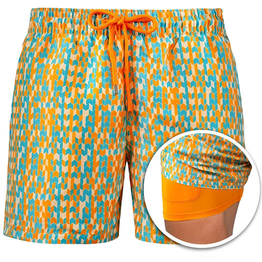 Edric - Modische Herren-Badeshorts mit Muster