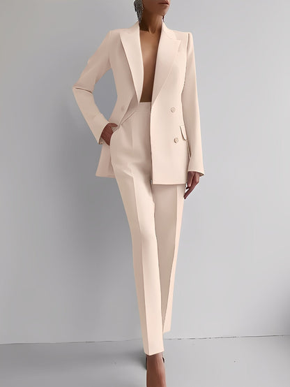 Nydia - Modisches Slim-Fit-Set mit Blazer und Hose für Damen