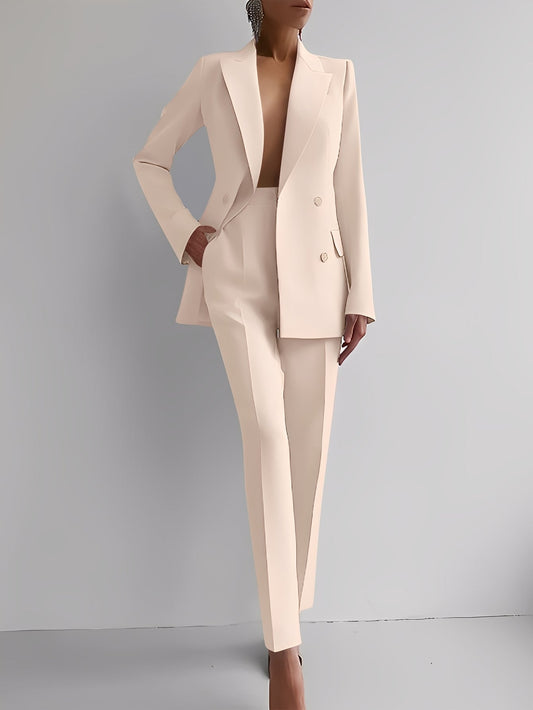 Nydia - Modisches Slim-Fit-Set mit Blazer und Hose für Damen