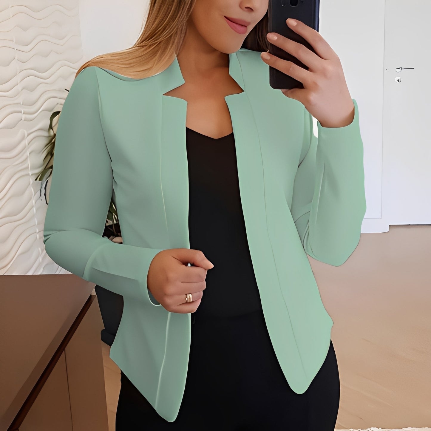 Marsha - Elegant women's blazer with lapel collar