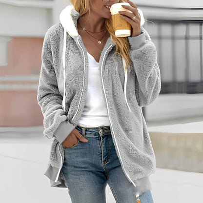 Rheanna - damska bluza polarowa z kapturem dla komfortu