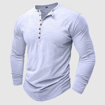 Ansel - Chemise homme en coton avec boutons style décontracté