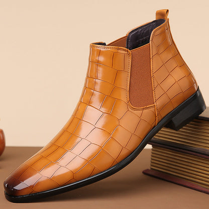 Gladwin - élégantes chaussures en cuir brillantes pour hommes