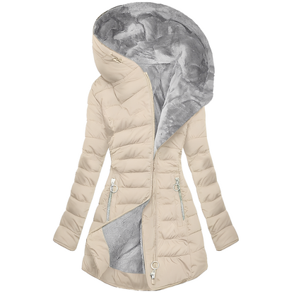 Jasmine - Veste d'hiver moderne pour femmes avec capuche
