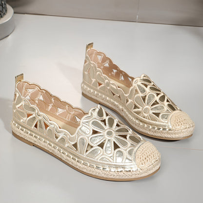 Alyssa - Elegante flache Sandalen mit Aussparungen für Damen