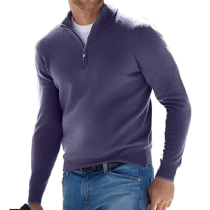 Fredric - Comfortable men's pullover with zipper