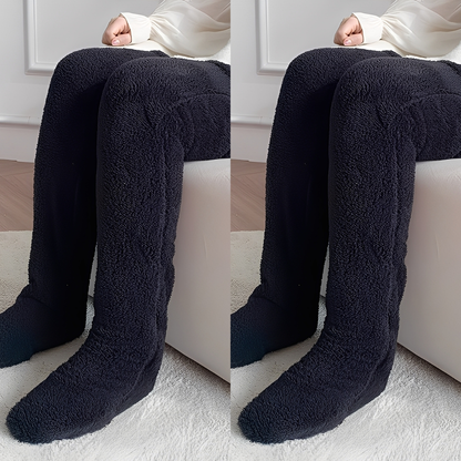 Camellia - Warm, over-the-knee winter socks for women