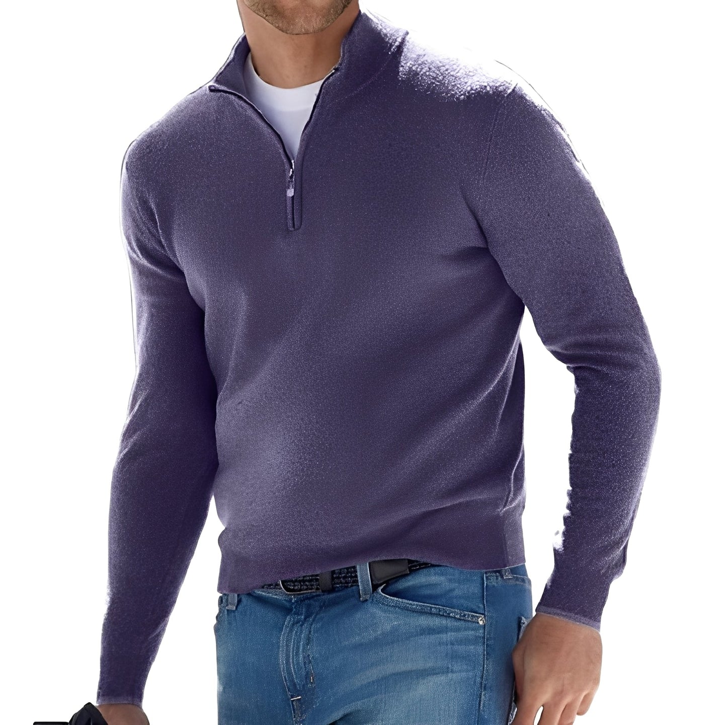 Rufus - Leichte Herrenjacke mit Reißverschluss und hohem Kragen