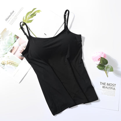 Elfrieda - Luftiges, angenehmes Top mit integriertem BH für Damen