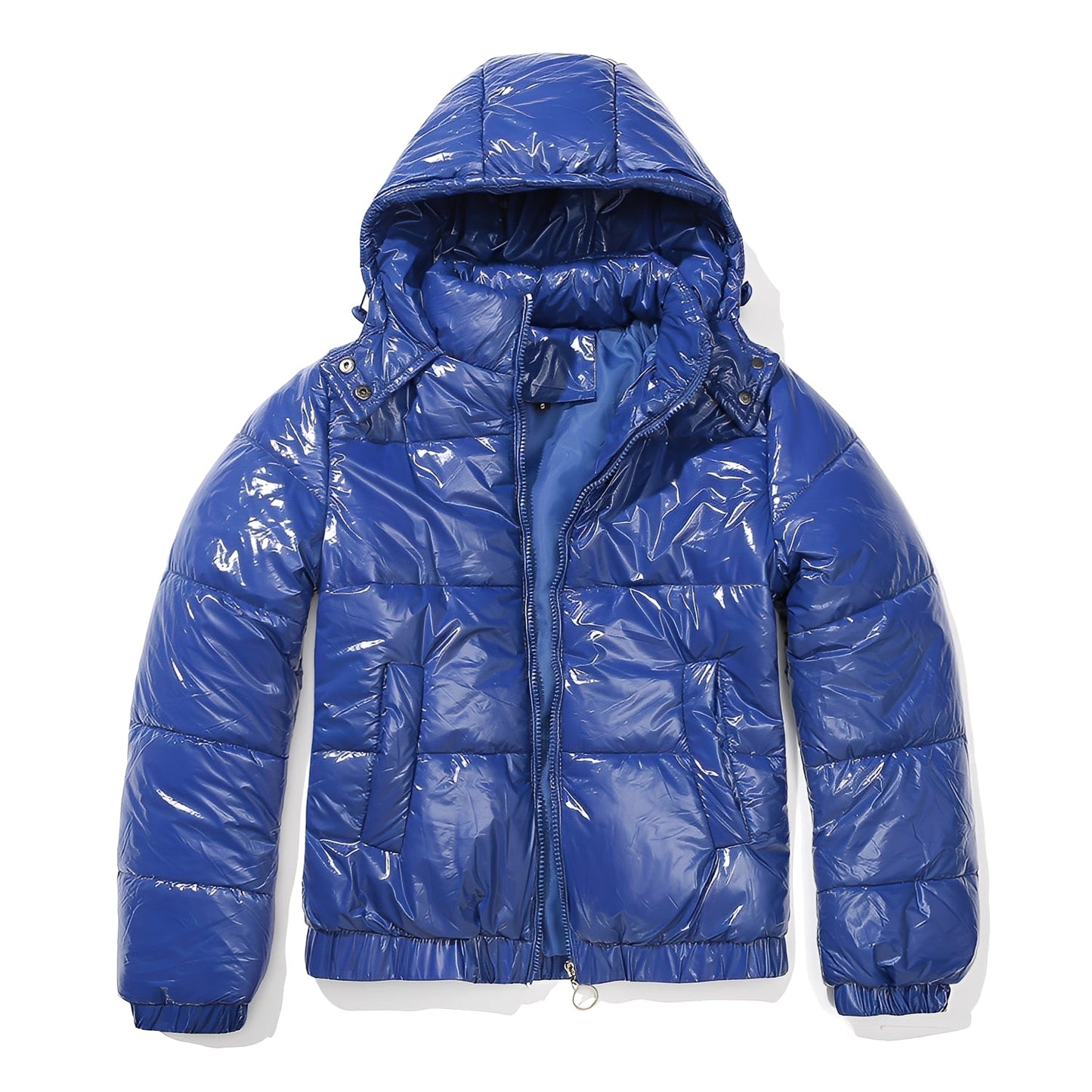 Yazmin - Elegancka, błyszcząca damska kurtka z kapturem