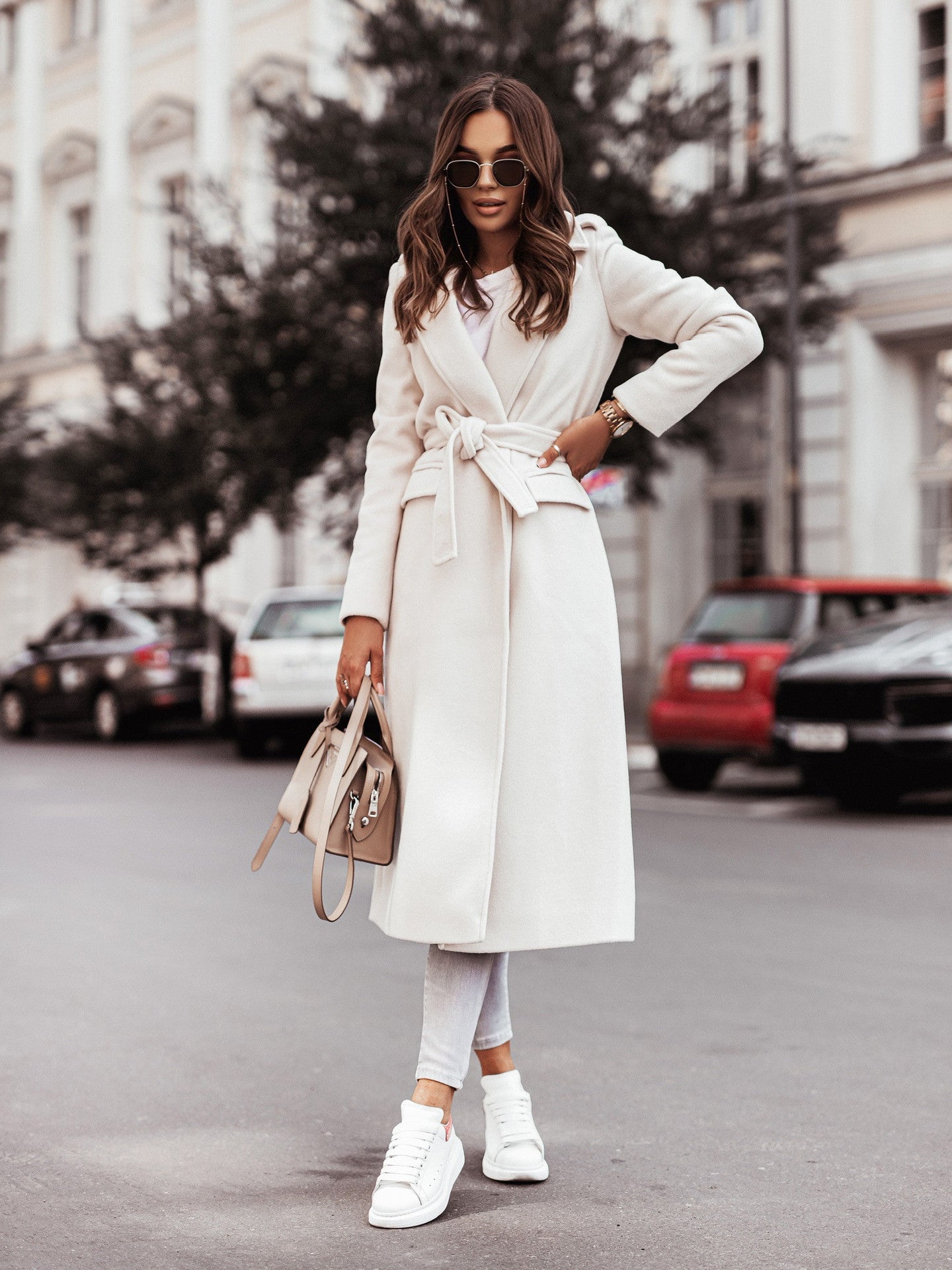 Sofia – Coat with Waist Belt