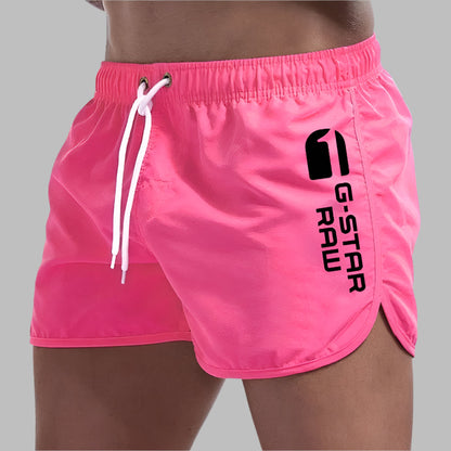 Adrien – Einfarbiges Badeoutfit für Herren im Sommer