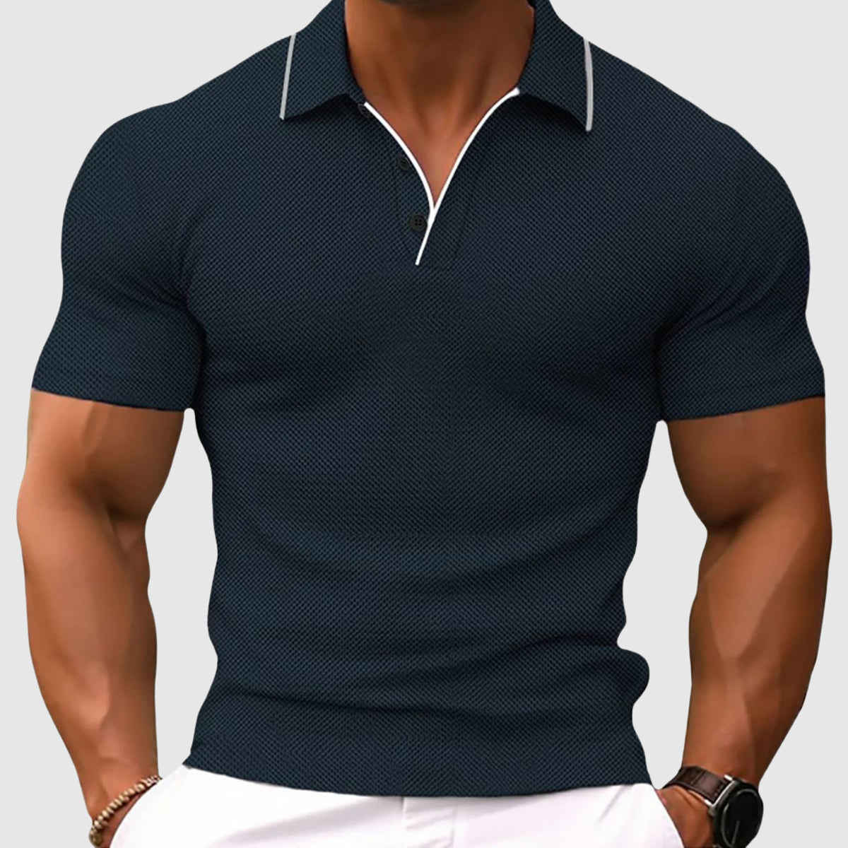 Jaren - Eng geschnittenes Herren-Poloshirt mit Fächern