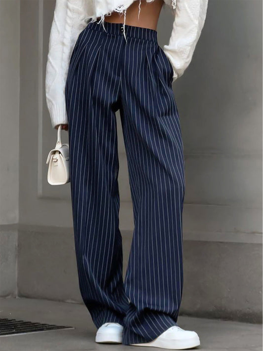 Diana – Streifenfaltenhose