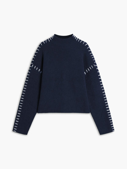 Theresa – Lässiger, lockerer Rollkragenpullover