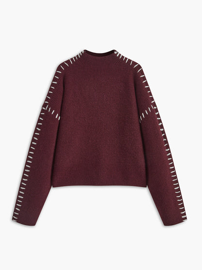 Theresa – Lässiger, lockerer Rollkragenpullover