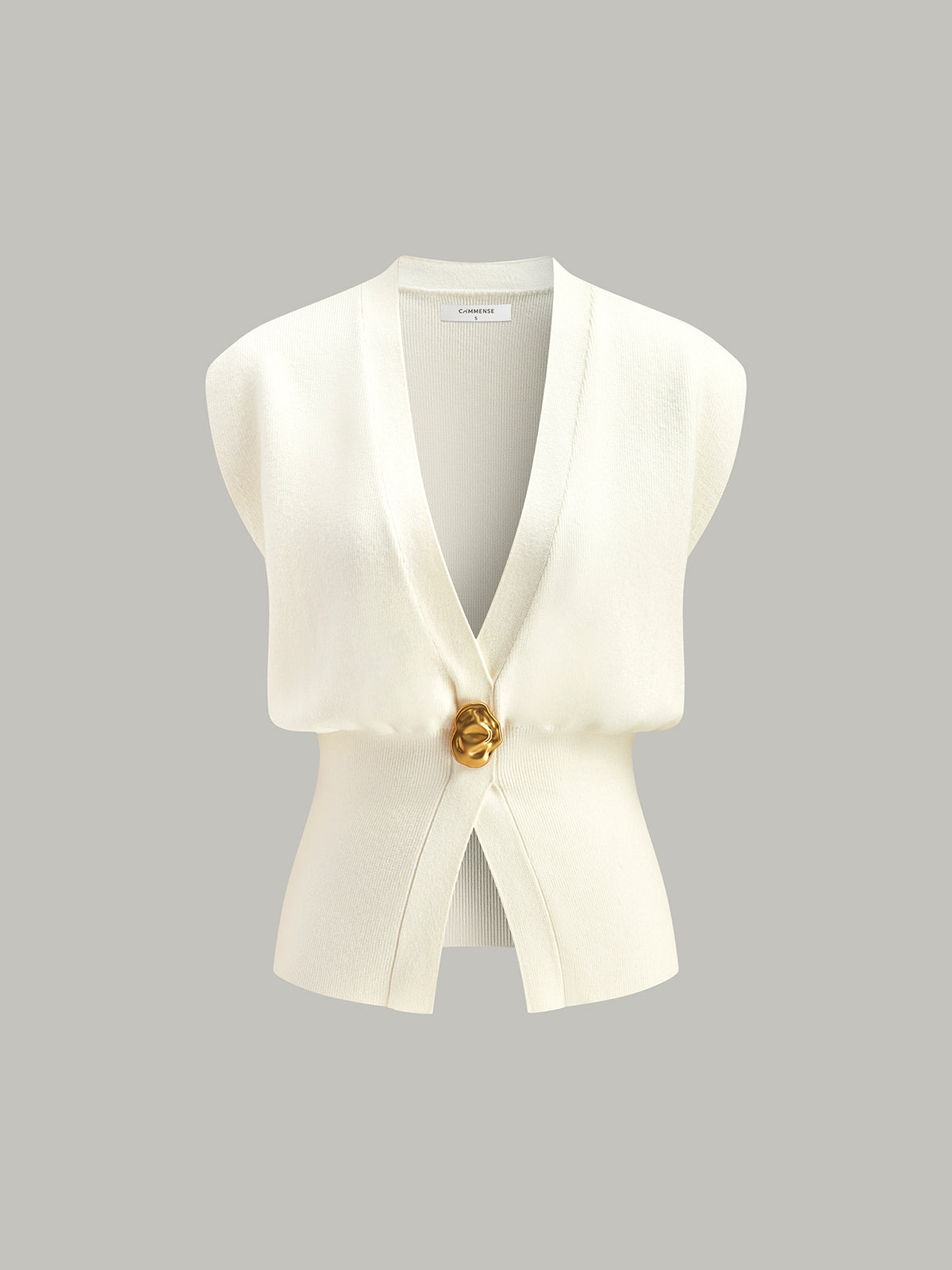 Annalena – Vest with V-neck and buttons