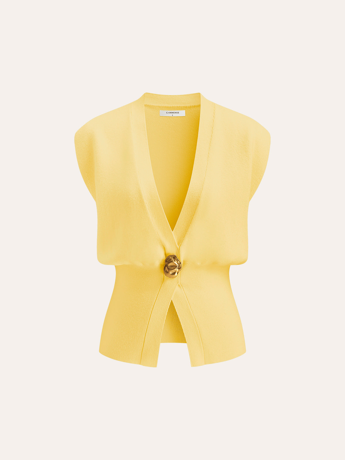 Annalena – Vest with V-neck and buttons