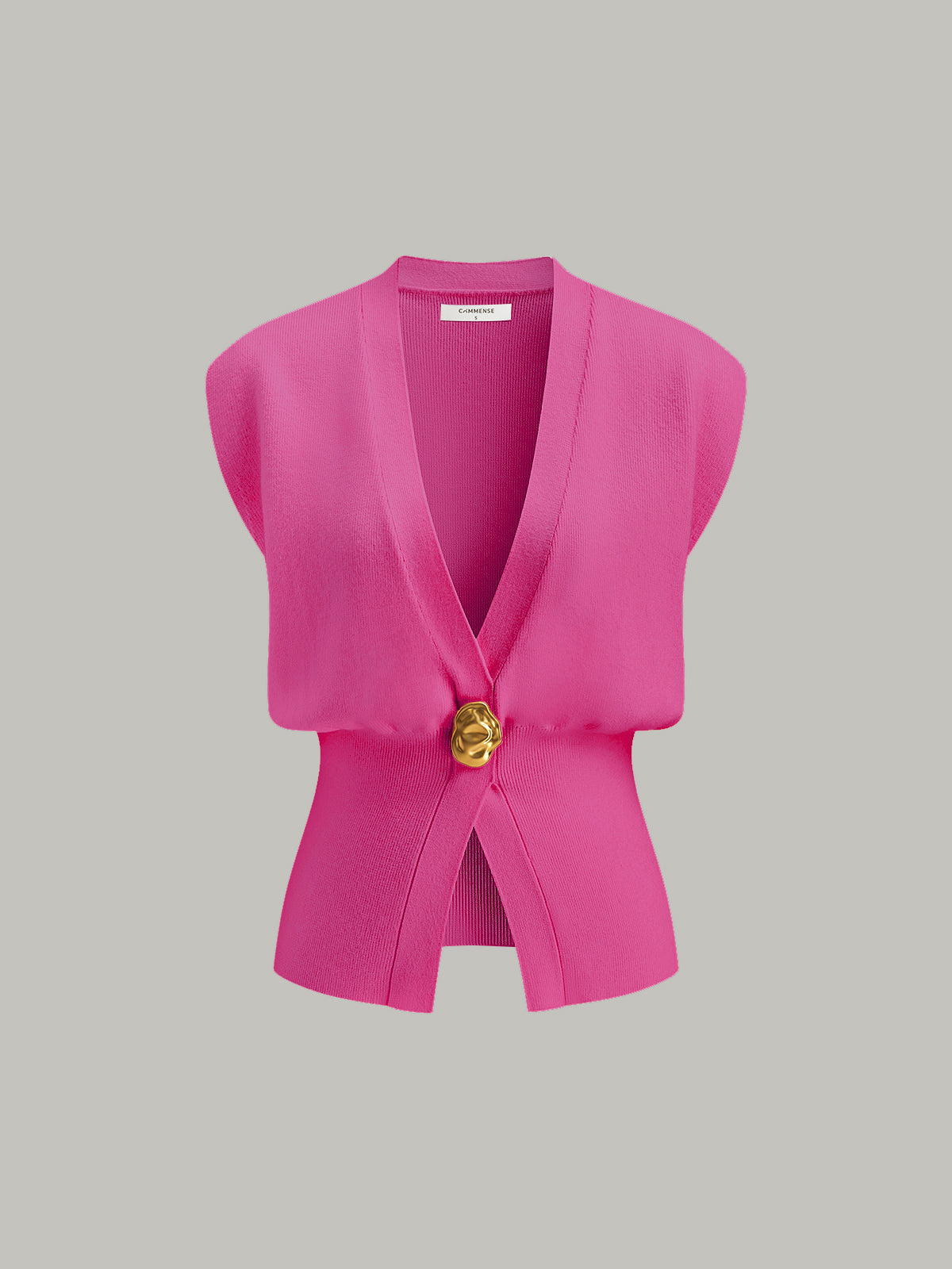 Annalena – Vest with V-neck and buttons