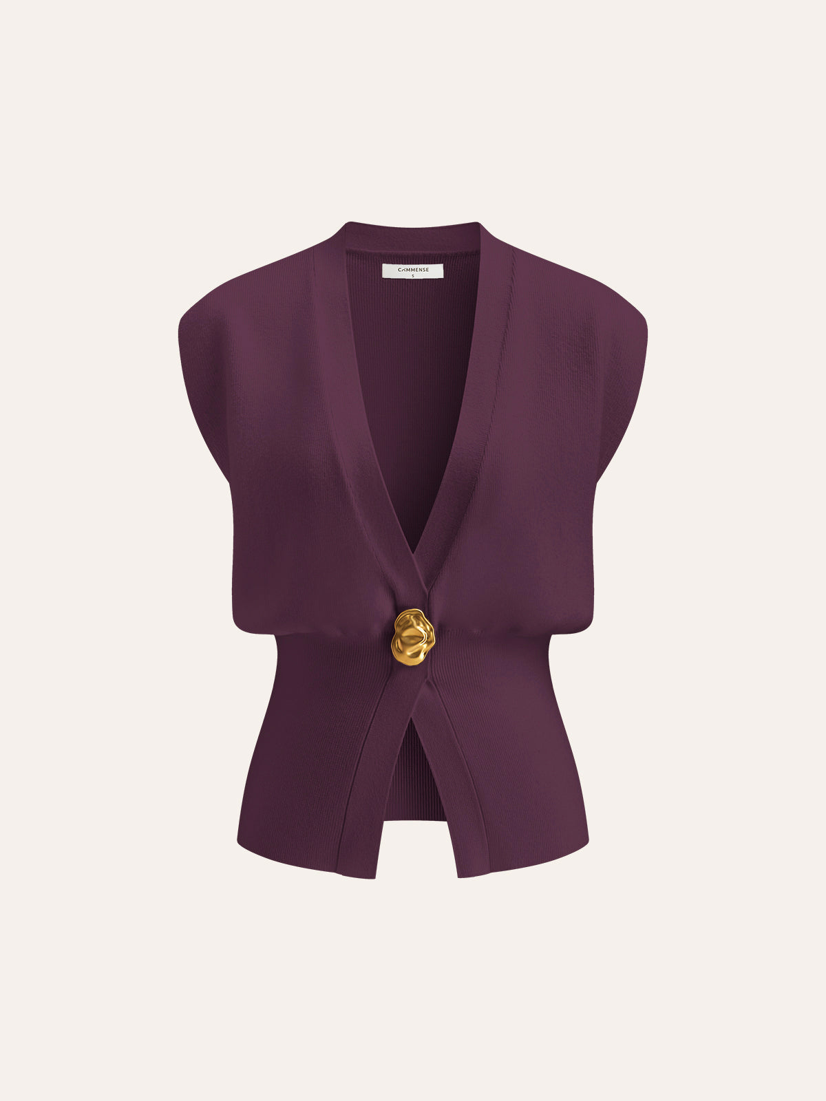 Annalena – Vest with V-neck and buttons