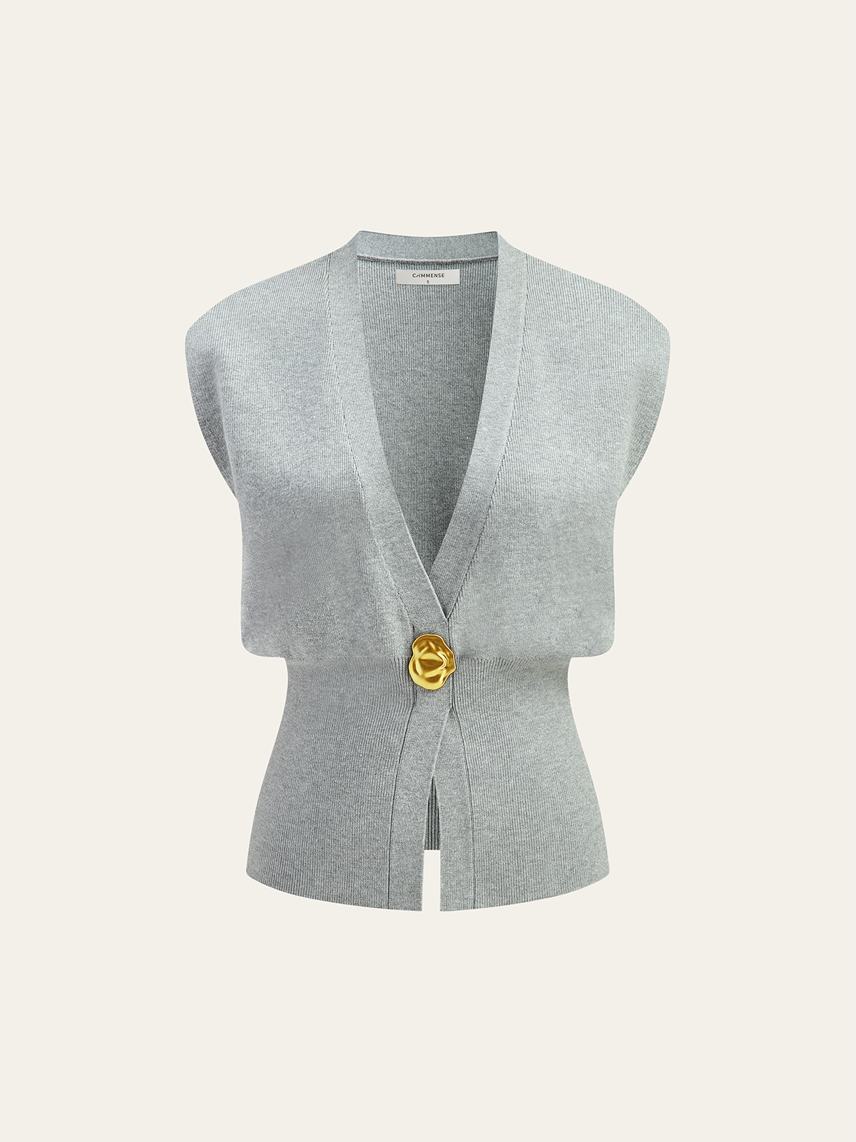 Annalena – Vest with V-neck and buttons