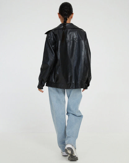 Anouk – Weite Damen-Lederjacke