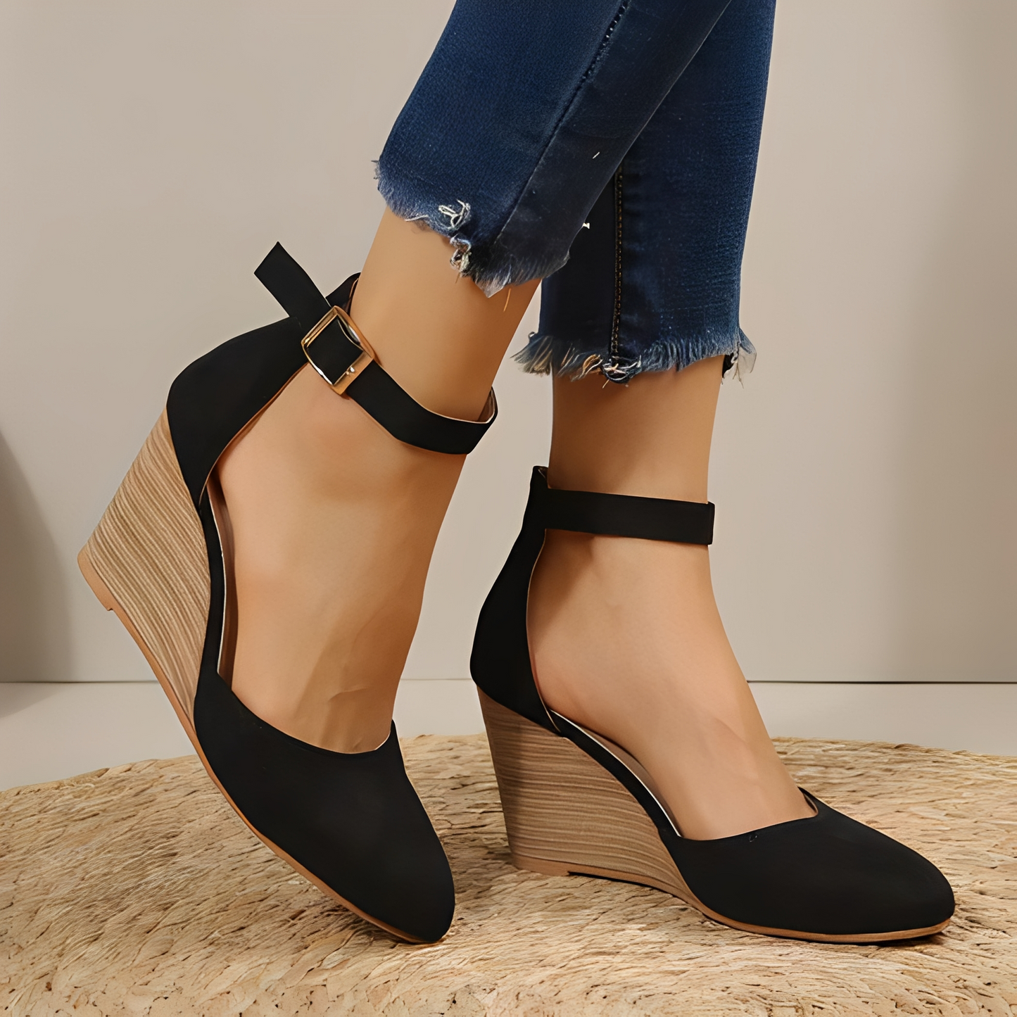 Cristina - Damen-Spitzsandale: Elegant und stilvoll