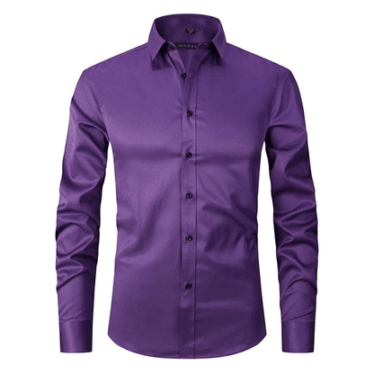 Lars – chemise à manches longues ajustée homme