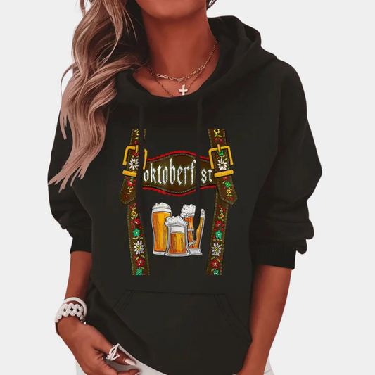 Kehlani - Eleganter Damen-Hoodie mit Oktoberfest-Motiv