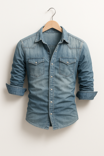 Maxime - Lockeres Jeanshemd für Herren